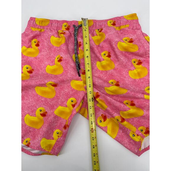 Neff Men’s Pink Ducky Life Graphic Swim Trunks Shorts  Men’s Size Large EUC - Picture 8 of 9